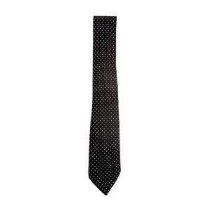 SAKS FIFTH AVENUE Silk Tie in Black & White
